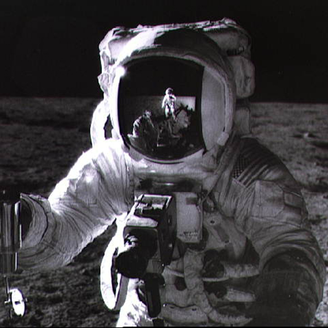 Astronaut on the moon